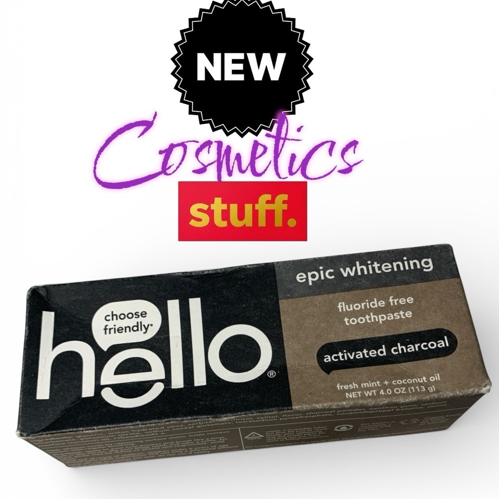 Hello Epic Whitening Activated Charcoal Toothpaste - Black and Brown (30010)
